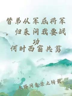 替弟从军成将军,归来问我要战功