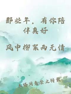那些年，有你陪伴真好