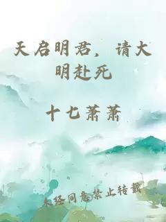 天启明君，请大明赴死