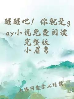 醒醒吧！你就是gay小说免费阅读完整版