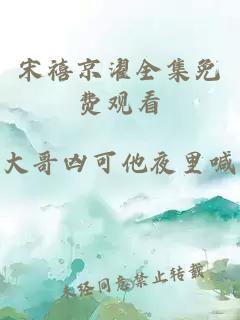 宋禧京濯全集免费观看