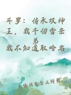 斗罗：传承双神王，我千仞雪亲弟