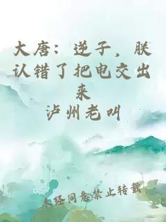大唐:逆子,朕认错了把电交出来