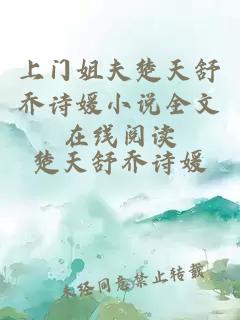 上门姐夫楚天舒乔诗媛小说全文在线阅读
