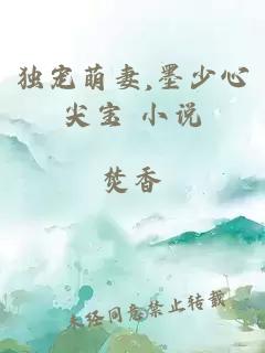 独宠萌妻,墨少心尖宝 小说