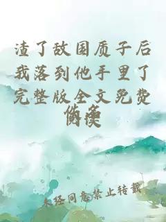 渣了敌国质子后我落到他手里了完整版全文免费阅读