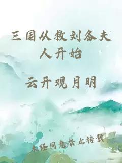三国从救刘备夫人开始