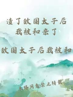 渣了敌国太子后我被和亲了
