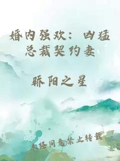 婚内强欢：凶猛总裁契约妻