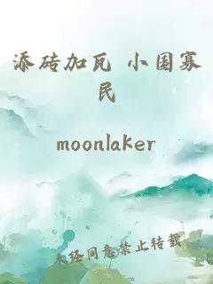 添砖加瓦 小国寡民