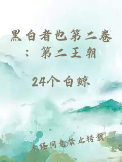 黑白者也第二卷：第二王朝