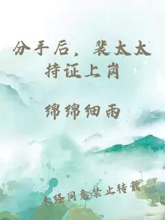 分手后，裴太太持证上岗