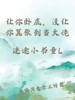 让你卧底，没让你嚣张到当大佬