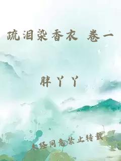 疏泪染香衣 卷一