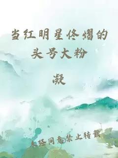 当红明星佟熠的头号大粉