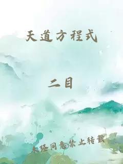 天道方程式