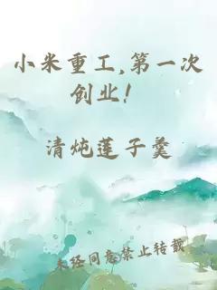 小米重工,第一次创业！
