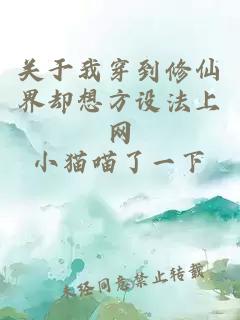关于我穿到修仙界却想方设法上网