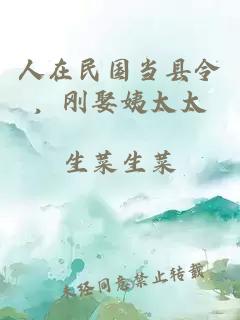 人在民国当县令，刚娶姨太太