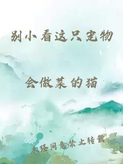 别小看这只宠物