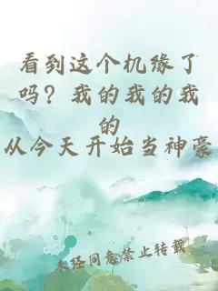 看到这个机缘了吗？我的我的我的