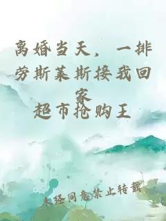 离婚当天，一排劳斯莱斯接我回家