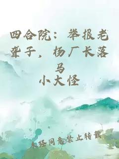 四合院：举报老聋子，杨厂长落马