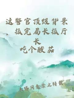 这警官顶级背景，抓完局长抓厅长